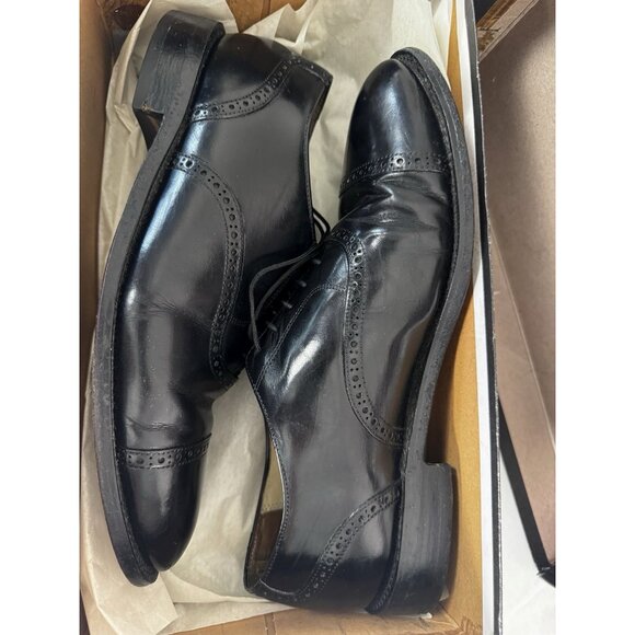 Bostonian Mens 10D Oxford Dress Shoe Black Jefferson Office Heritage Boxed Work - Picture 15 of 15